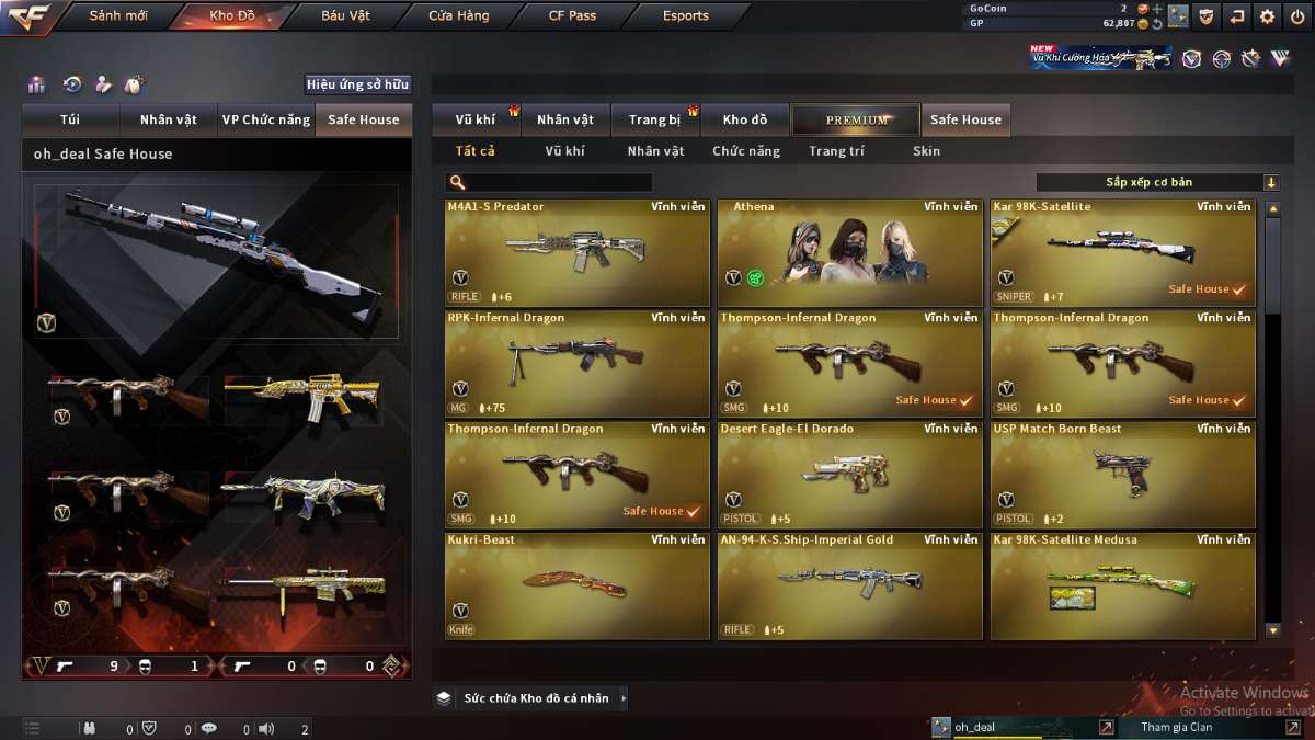 shop acc cf uy tin gia re